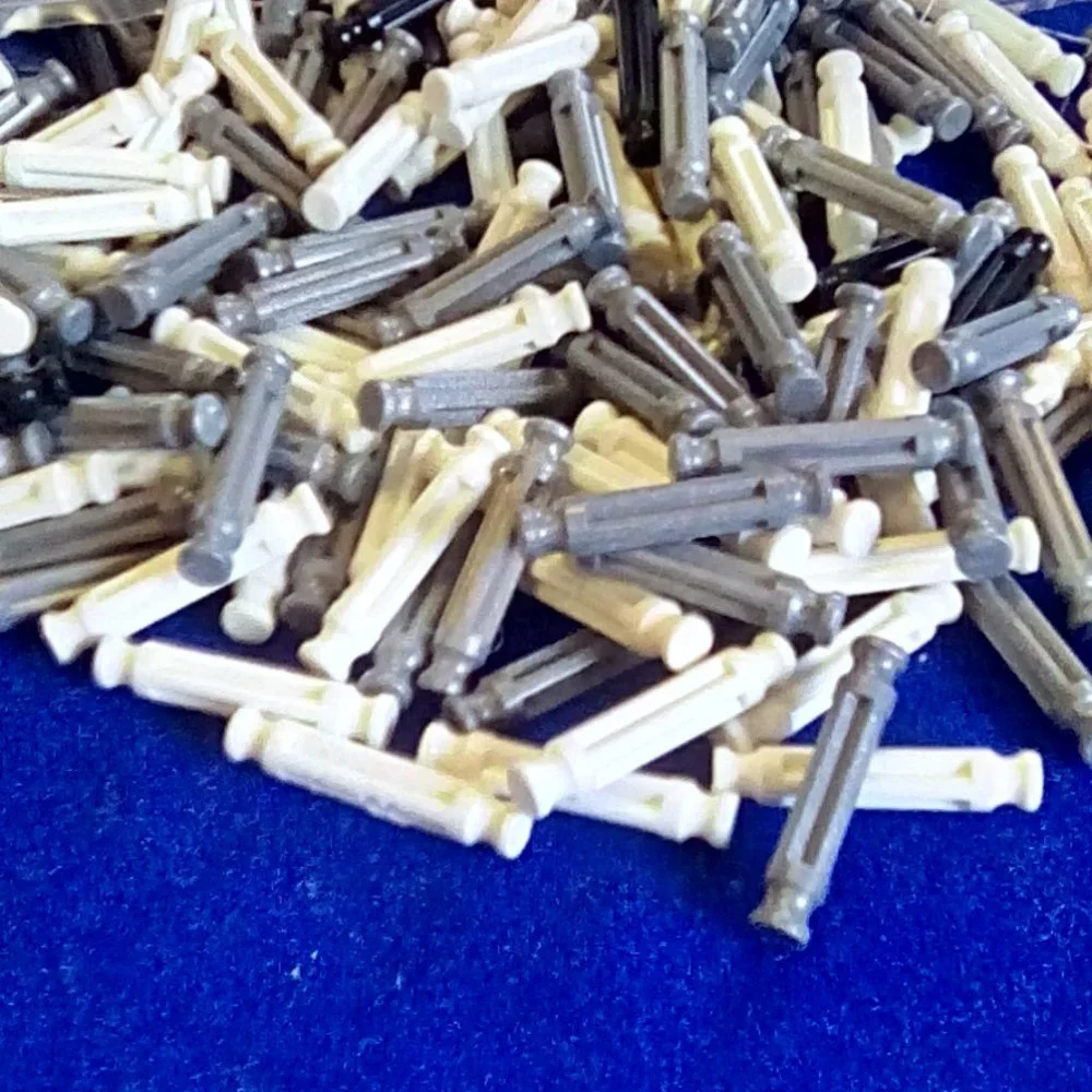 K'NEX 32 mm rods white black gray